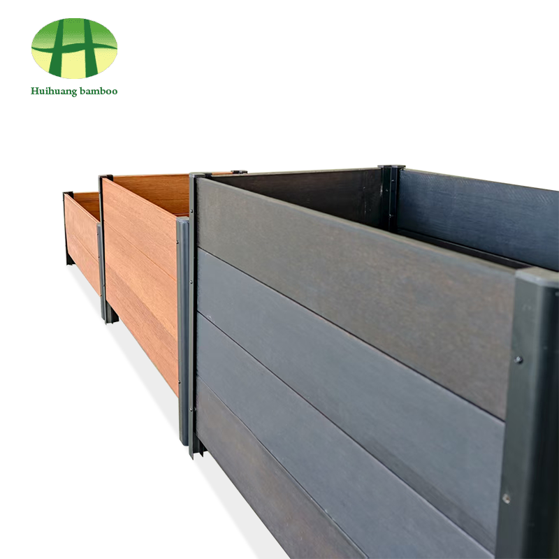 Friotaíocht aimsire lasmuigh bosca plandálaí bambú adhmaid ilchodach