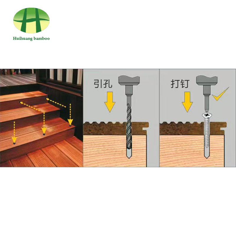 Urlár bambú trom splicing ingne follasach